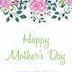 Free Mothers Day Flyer Template