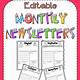 Free Newsletter Template For Teachers