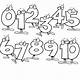 Free Number Coloring Pages