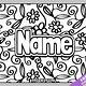 Free Personalized Name Coloring Pages