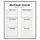 Free Prayer Journal Template