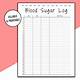 Free Printable Blood Sugar Log Sheet Monthly