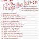 Free Printable Bridal Shower Games With Answer Key