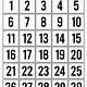 Free Printable Calendar Numbers 1 31