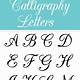 Free Printable Calligraphy Stencils