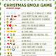 Free Printable Christmas Song Emoji Game