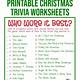 Free Printable Christmas Trivia