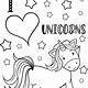 Free Printable Coloring Pages Unicorns