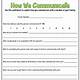 Free Printable Communication Skills Worksheets