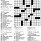 Free Printable Crossword Puzzles For Seniors