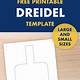 Free Printable Dreidel Template