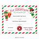 Free Printable Elf Adoption Certificate Printable