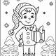 Free Printable Elves Coloring Pages