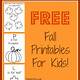 Free Printable Fall Worksheets