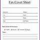 Free Printable Fax Cover Sheet With Confidentiality Statement