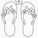 Free Printable Flip Flop Coloring Pages