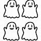 Free Printable Ghosts