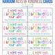 Free Printable Kindness Notes