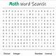 Free Printable Math Word Search Puzzles