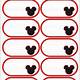 Free Printable Mickey Mouse Name Tags