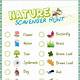 Free Printable Nature Scavenger Hunt With Pictures