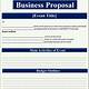 Free Printable Proposal Template