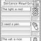 Free Printable Sentence Writing Worksheets