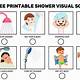Free Printable Shower Visual Schedule