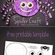 Free Printable Spider Craft Template