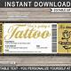 Free Printable Tattoo Voucher Template