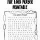 Free Printable The Lord's Prayer Activity Sheets