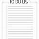 Free Printable To Do Checklist