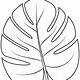 Free Printable Tropical Leaf Template