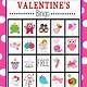 Free Printable Valentine Bingo