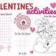Free Printable Valentines Activity Sheets