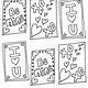 Free Printable Valentines Coloring Cards