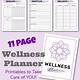 Free Printable Wellness Journal Template
