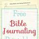 Free Printables For Bible Journaling