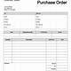 Free Purchase Order Form Template