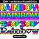 Free Rainbow Font