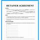 Free Retainer Agreement Templates