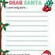 Free Santa Wish List Template