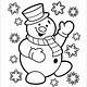 Free Snowman Coloring Pages