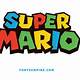 Free Super Mario Font