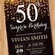 Free Surprise 50th Birthday Invitation Templates