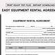 Free Table And Chair Rental Agreement Template