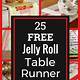 Free Table Runner Patterns Using Jelly Rolls