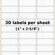 Free Template For Address Labels 30 Per Sheet