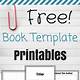 Free Template For Writing A Book