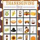 Free Thanksgiving Bingo Printable